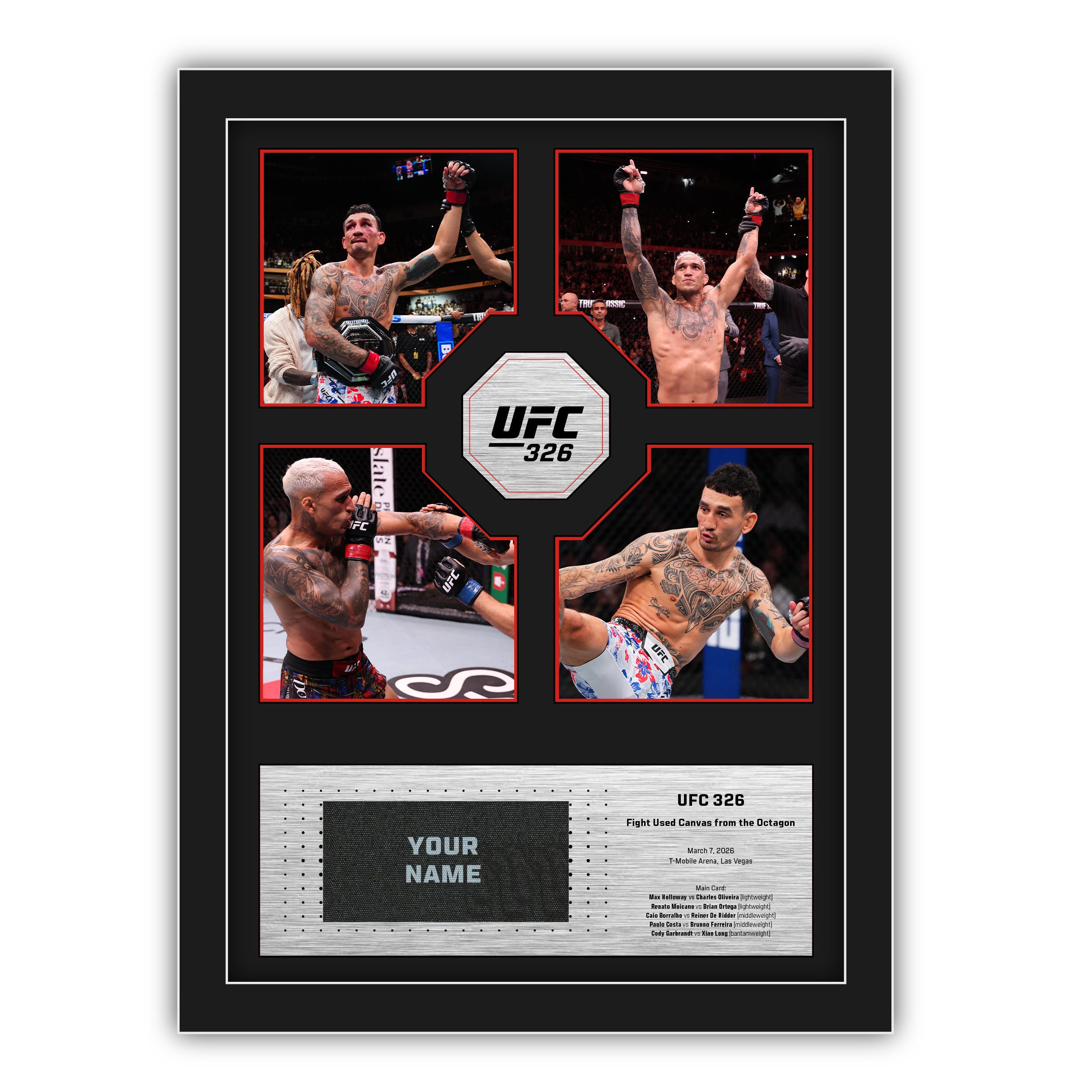 SOLD OUT: UFC 324: Gaethje vs Pimblett Name on Canvas – UFC