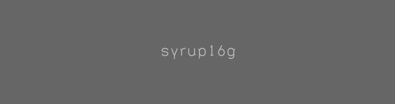 syrup16g | UKFC ONLINE SHOP