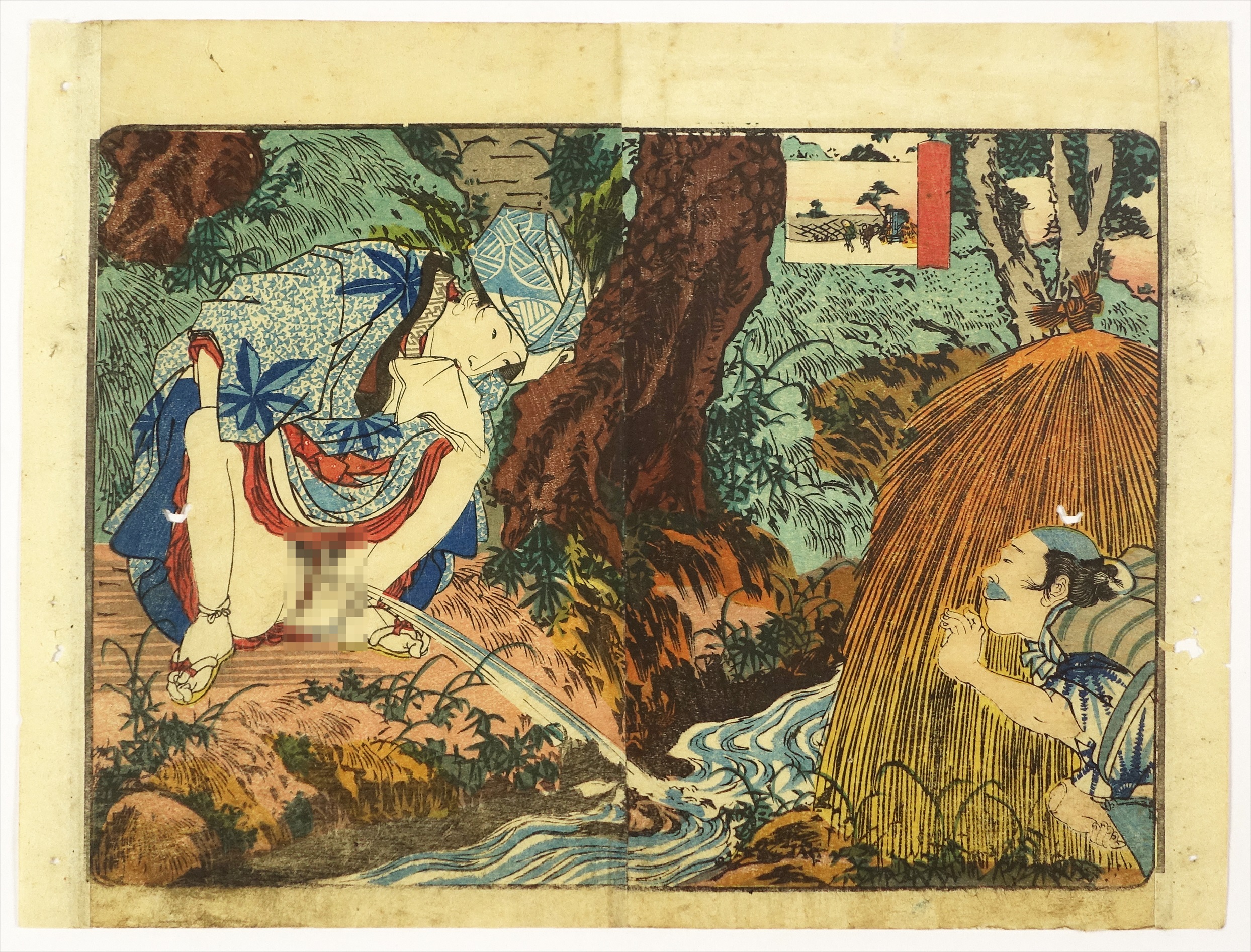 春の曙乙女七種」艶本 彩色木版画 1帖|春画 枕絵