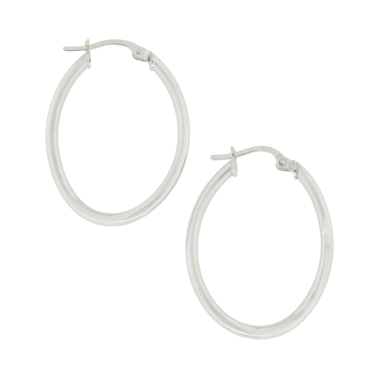 UNOAERRE K18ホワイトゴールドフープピアス 596 | UNOAERRE