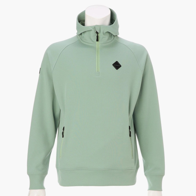 2026新作◇3月中旬頃入荷予定】MEN'S BACK PILE HALFZIP HOODIE SAGE