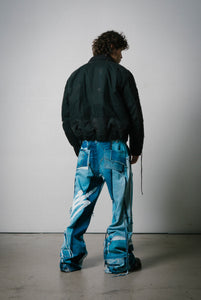 ABSTRACT PATCHWORK BOMBER JACKET – UNDER THE SIGN