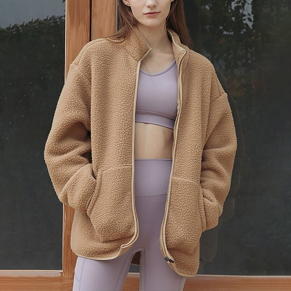 スタンドカラーボアフリースジャケット 3078 – ヨガウェア専門店