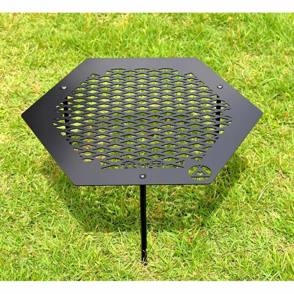 ANCAM メタヘキテ L 脚長 六角形 アイアン テーブル メタヘキテ L 脚長