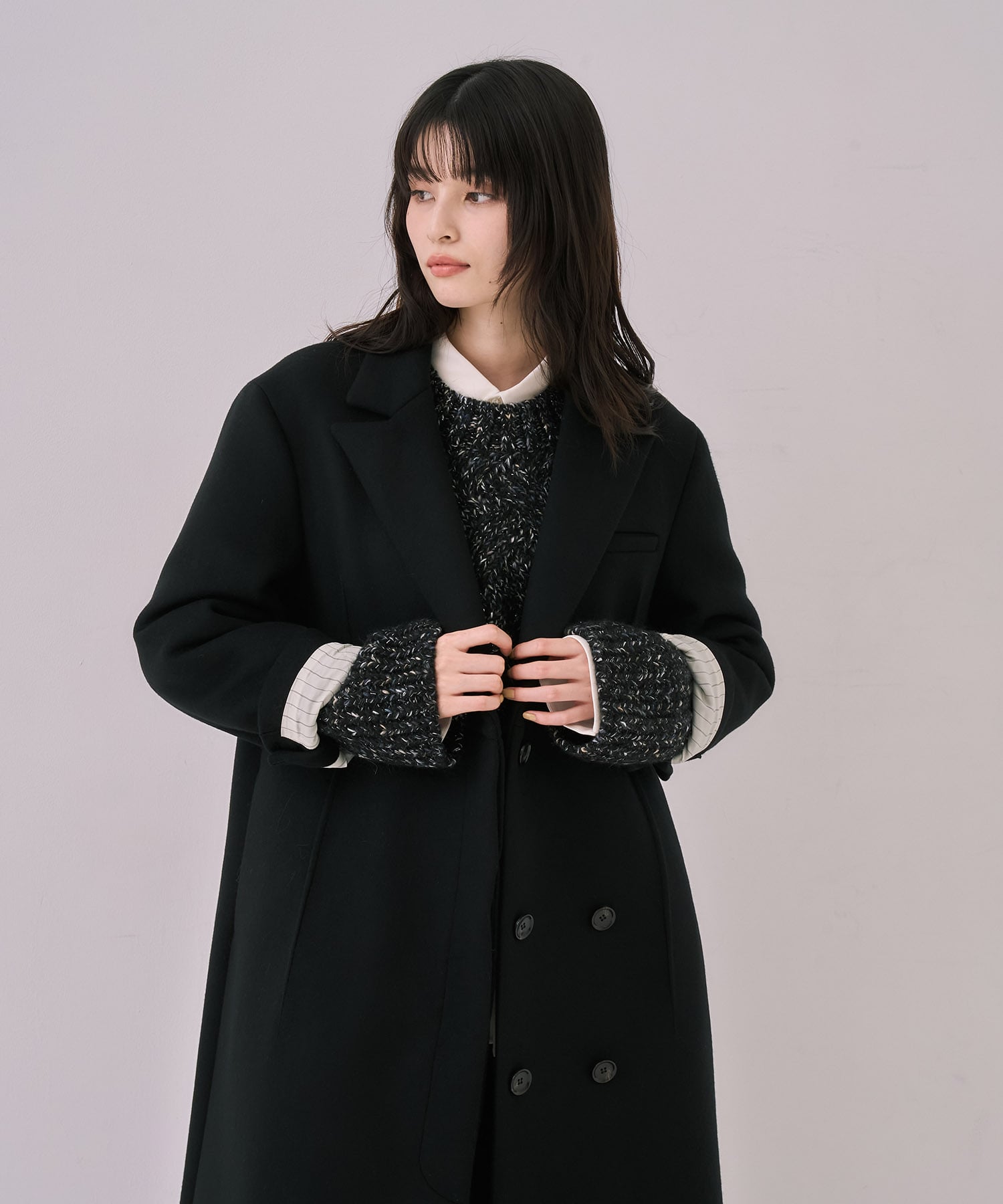 残りわずか〉マキシチェスターコート(1 BLACK): : ウィメンズ｜UNITED