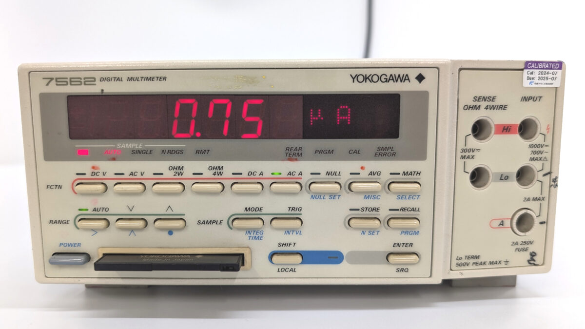 7562 01-B-1 デジタルマルチメーター 6桁1/2 YOKOGAWA／横河計測