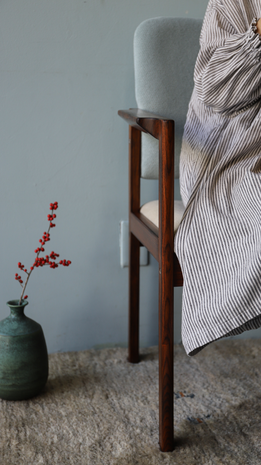 デンマーク ヴィンテージ ローズウッド アームチェア 椅子 北欧家具