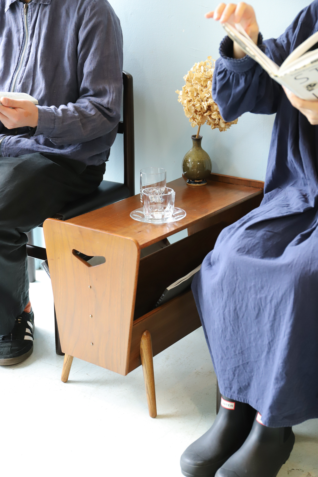 ヴィンテージ マガジンラック サイドテーブル ミッドセンチュリー