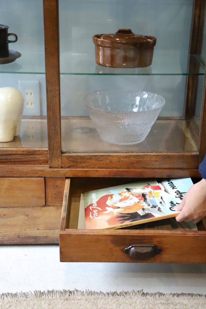 昭和レトロ 最高級アサヒ印バイアステープ 陳列什器 棚 ショーケース