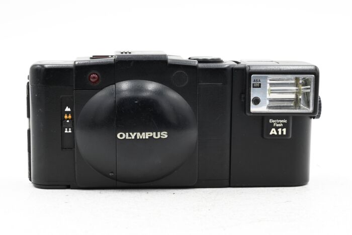 Used Olympus XA2 Film Camera w/A11 Flash Parts/Repair in