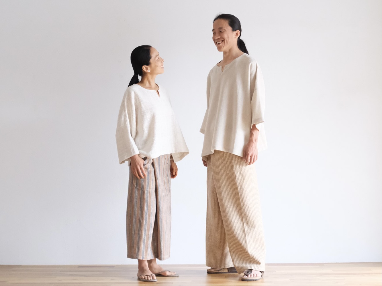 うさとの服 ムササビパンツ size8 草木染め＆藍染め うさとの服