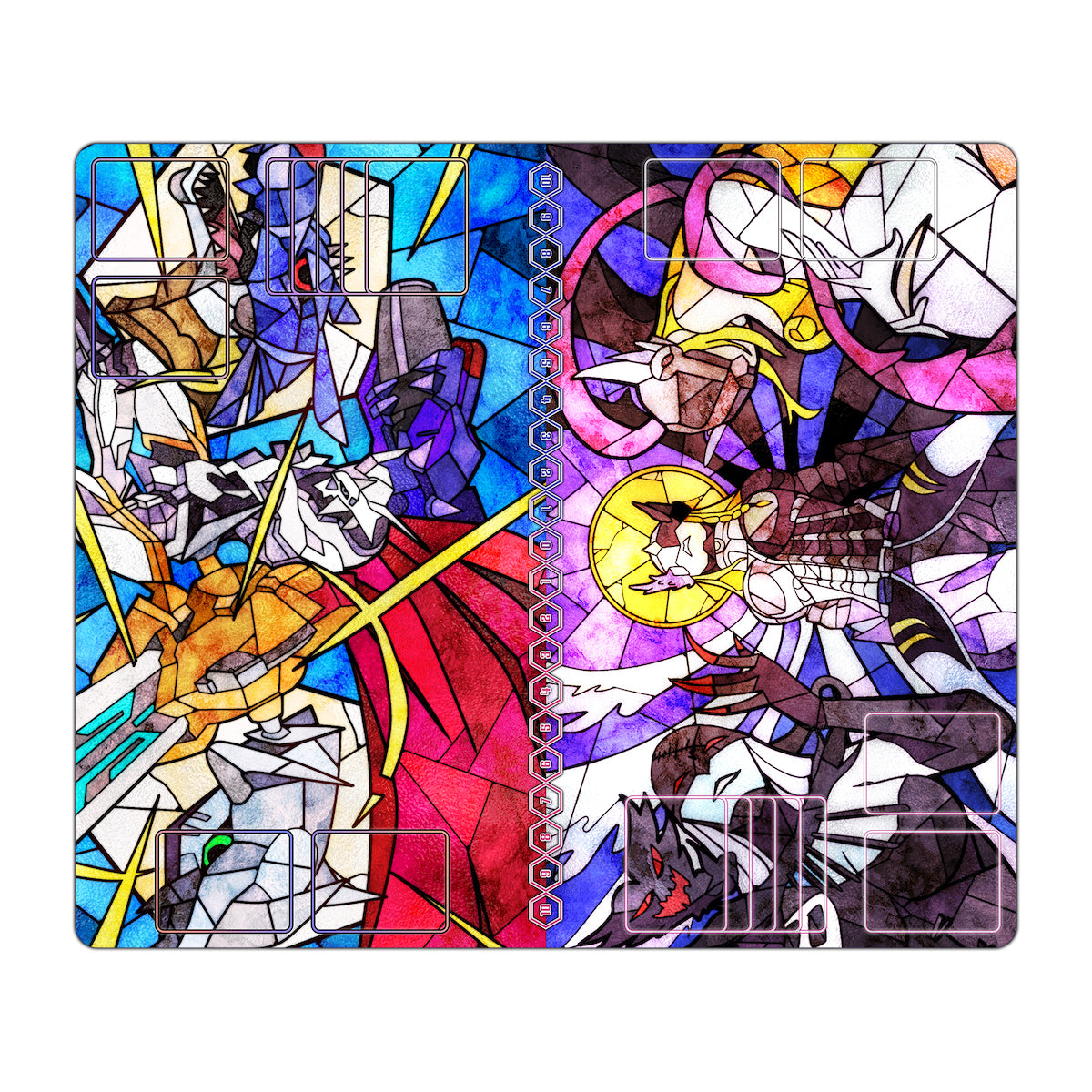 サイン入】MTG プレイマット 沼 ステンドグラス サイン入】MTG プレイ