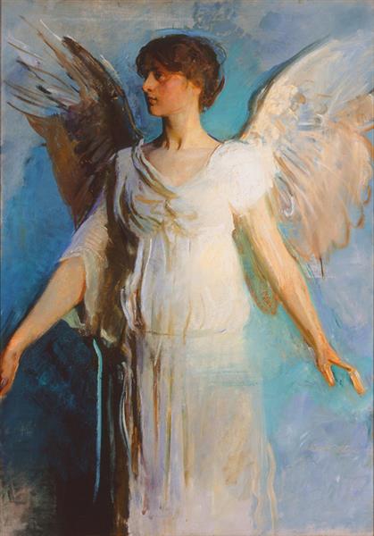 Monadnock Angel, 1921 - Abbott Handerson Thayer - WikiArt.org