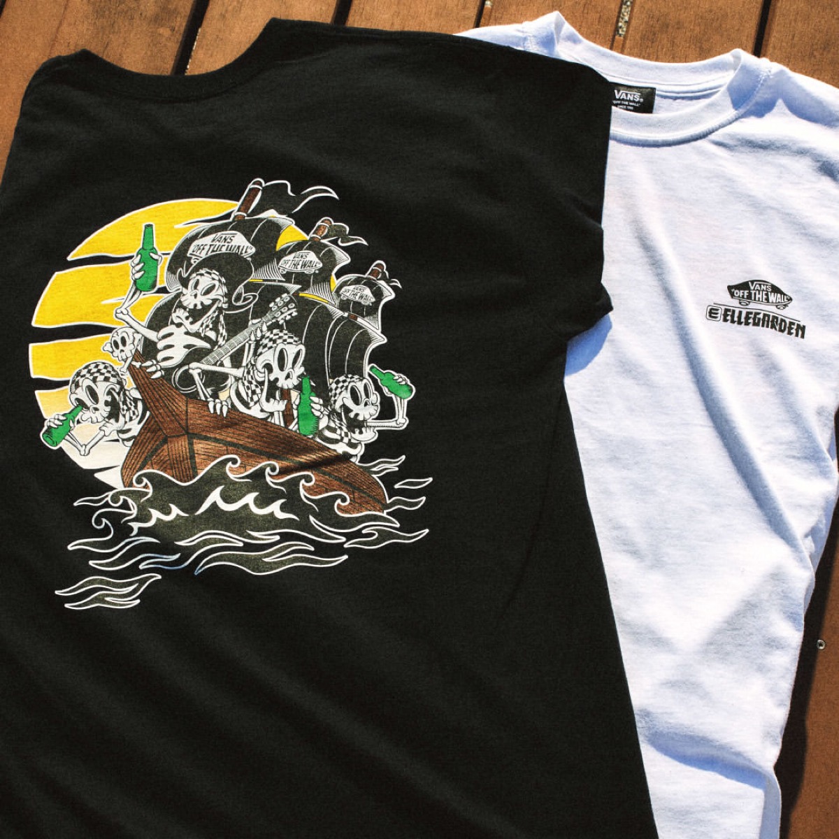 ELLEGARDEN X VANSコラボ Tシャツ ホワイト エルレガーデン M｜Yahoo