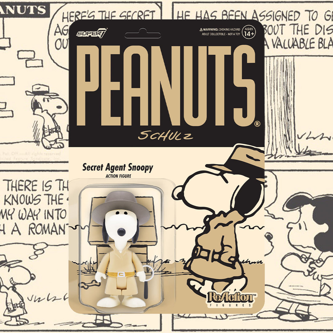Super7 Peanuts ReAction Figure Wave 5 - Secret Agent Snoopy