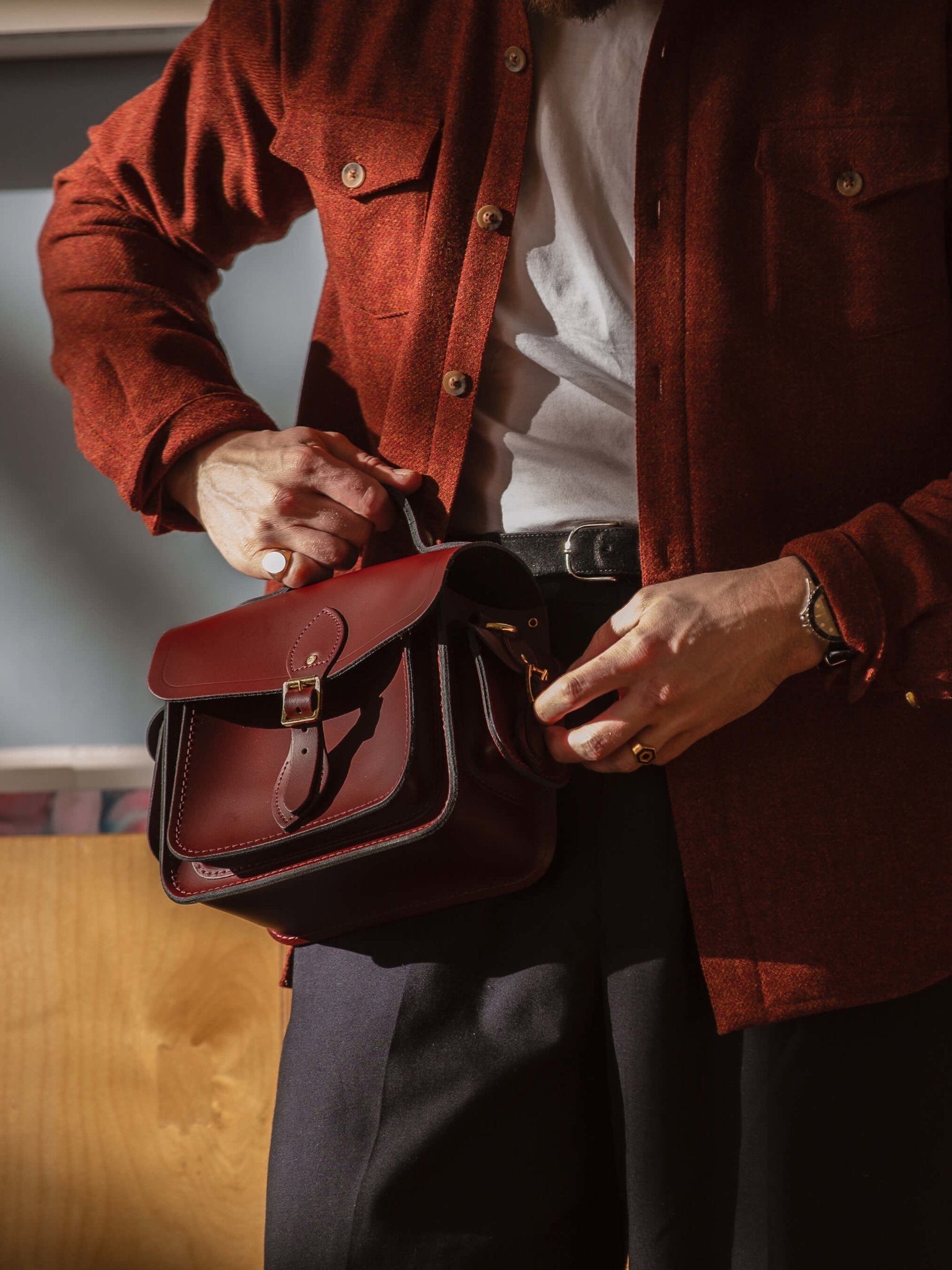 Traveller Crossbody - Oxblood | Cambridge Satchel