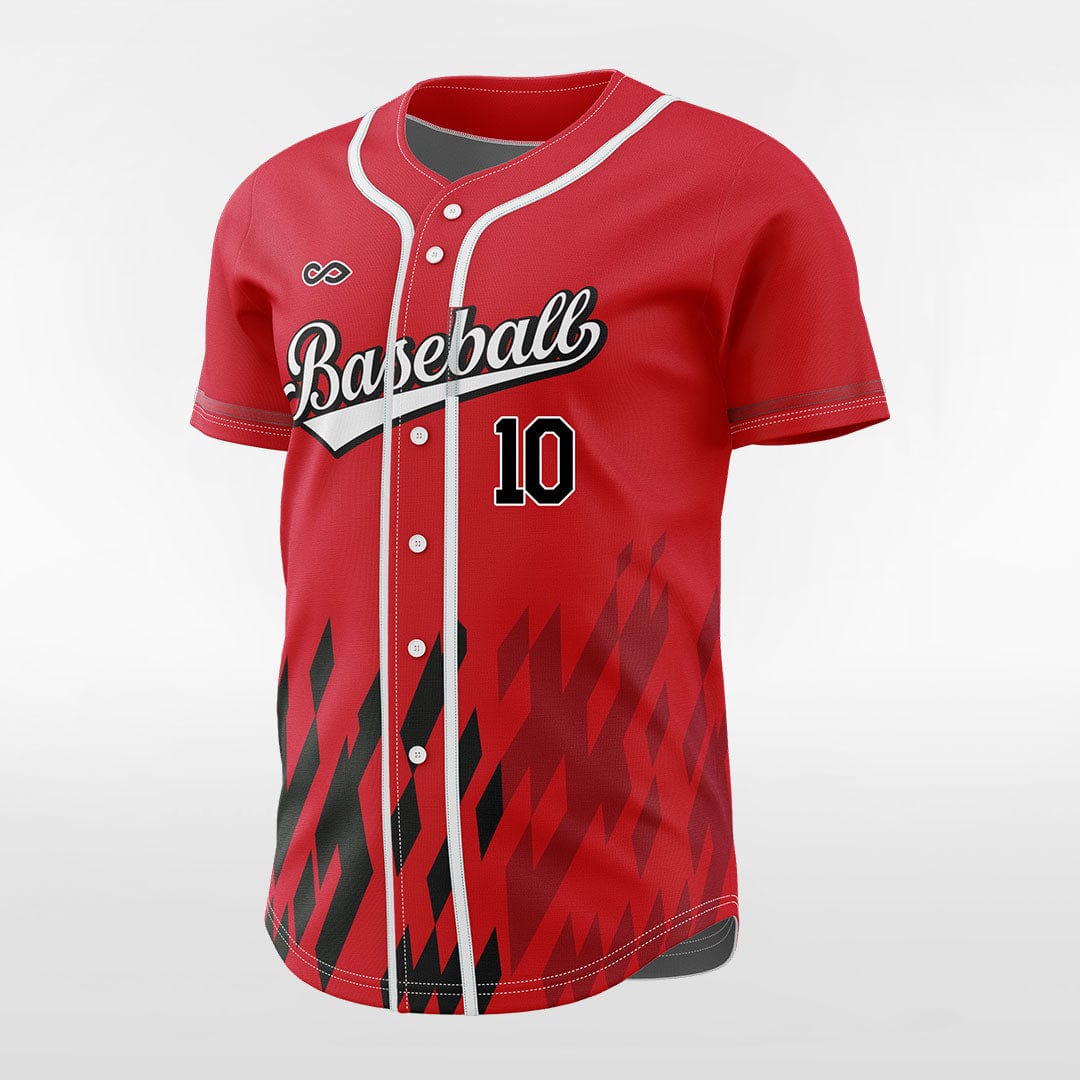 Pixel Fire-Custom Sublimated Button Down Baseball Jersey – CIKERS