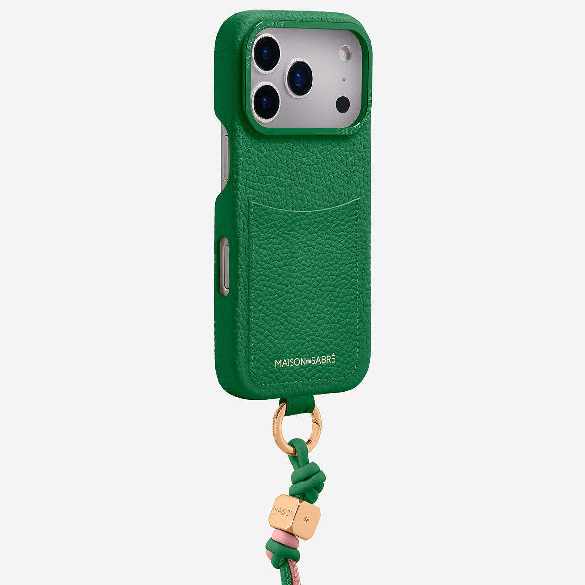 The Wristlet Phone Case iPhone 17 Pro Max - Emerald Green – MAISON