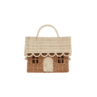 Rattan Gingerbread Casa Clutch – Olli Ella USA