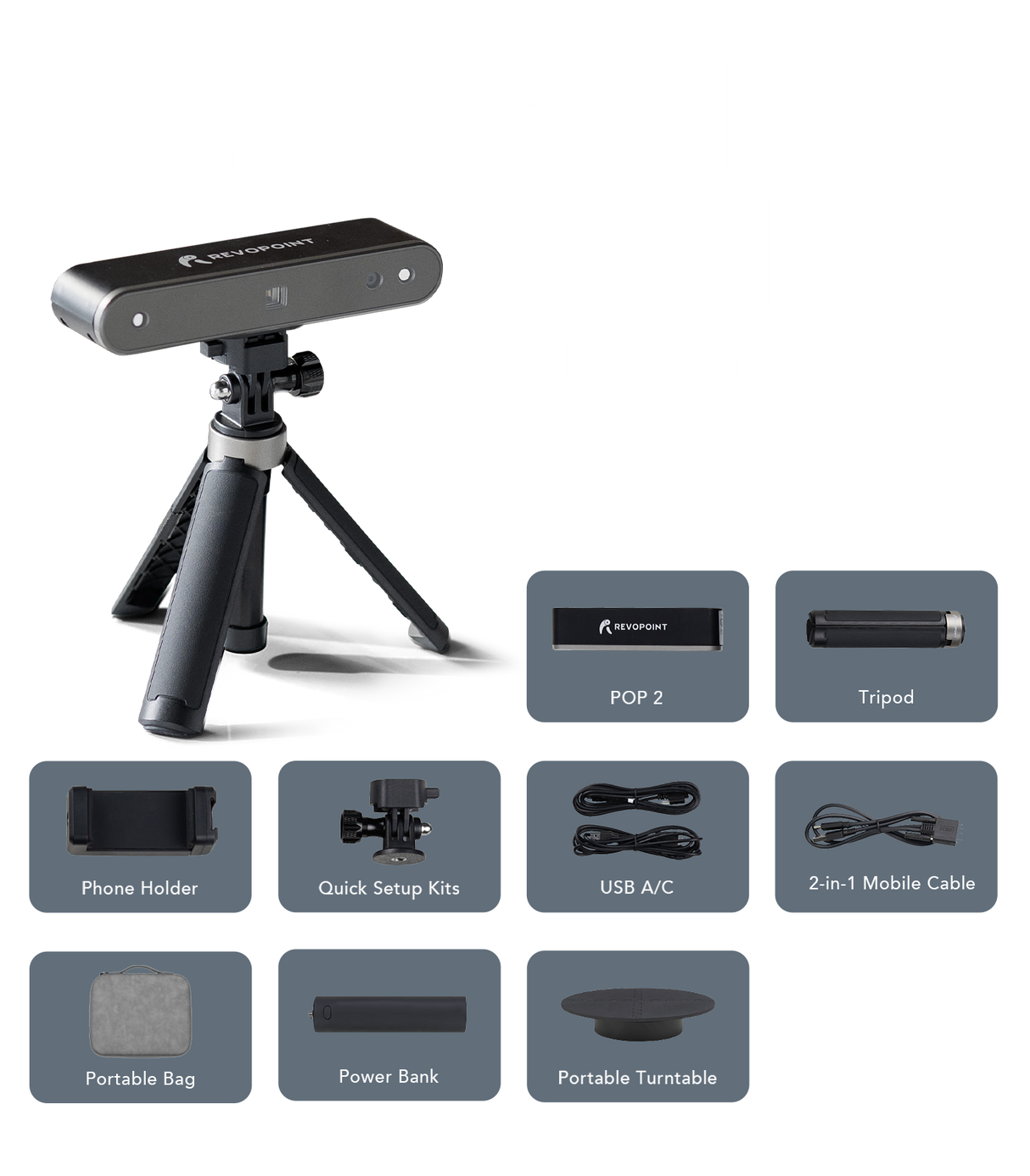 Revopoint POP 2 3D Scanner Premium Package – Phrozen US