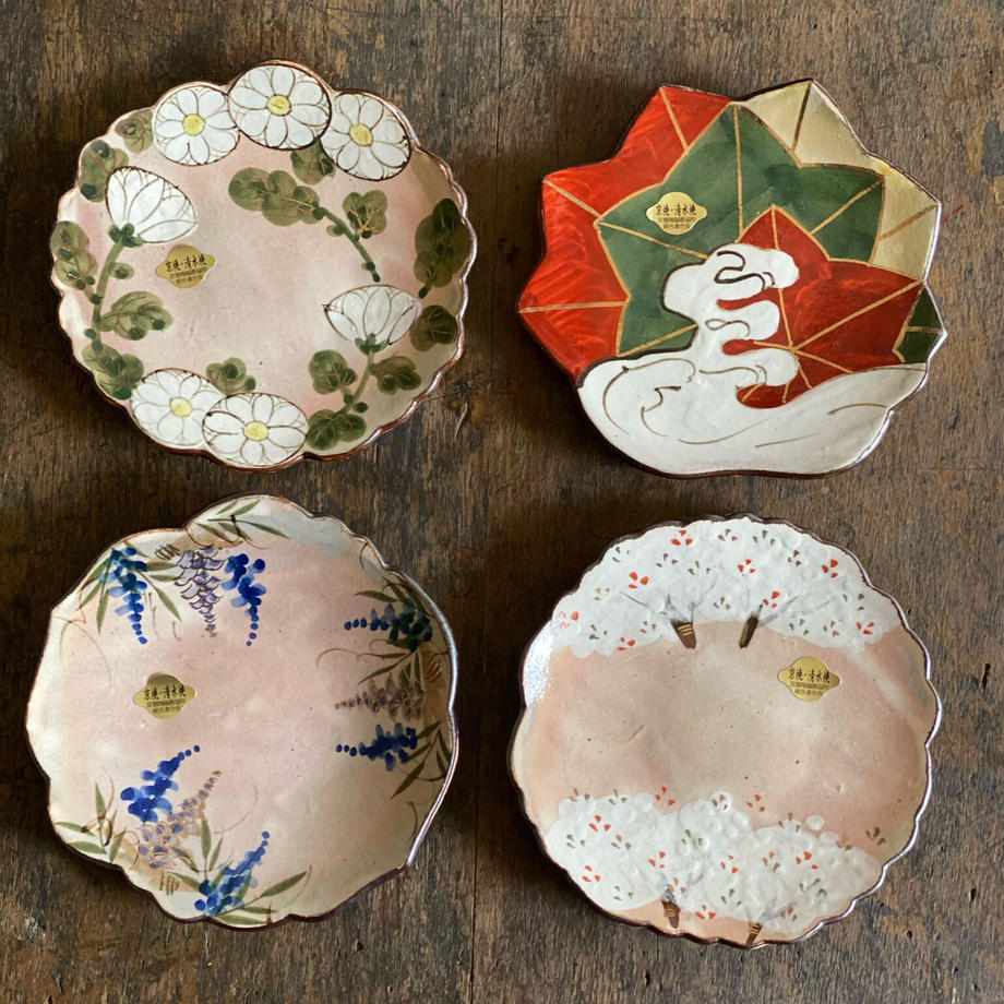 色絵 乾山額皿（写し) 色絵 乾山額皿（写し) 色絵 乾山額皿（写し) 色絵