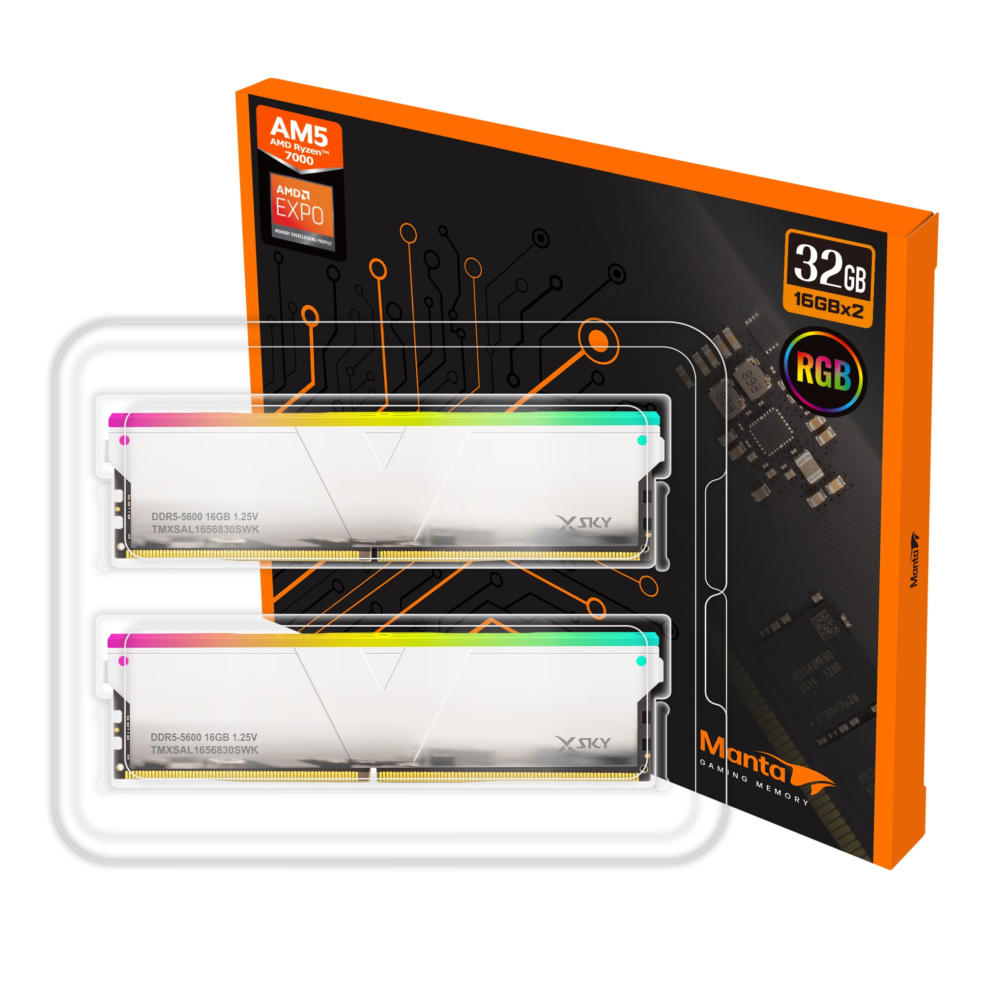 メモリー XSKY ROG MANTIS DDR5 16GBx2 7200MHz ROG7200_-16G_22a0b6ea