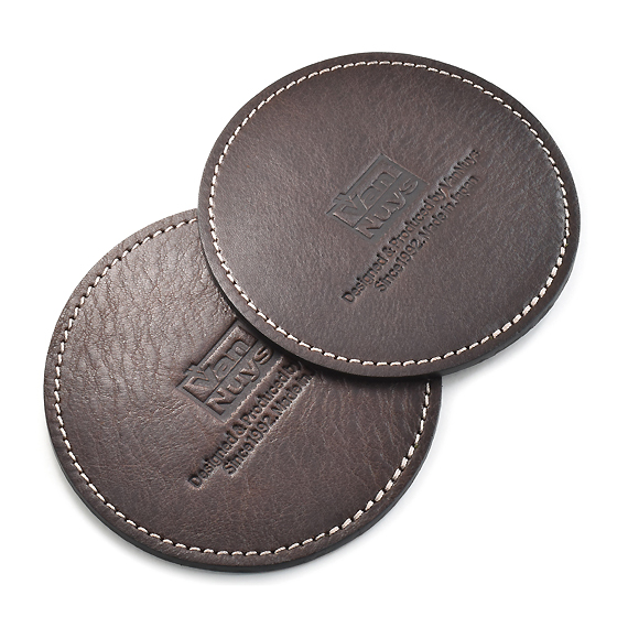 E343：E518：革のコースター | バンナイズ | 鞄はやっぱり実用品