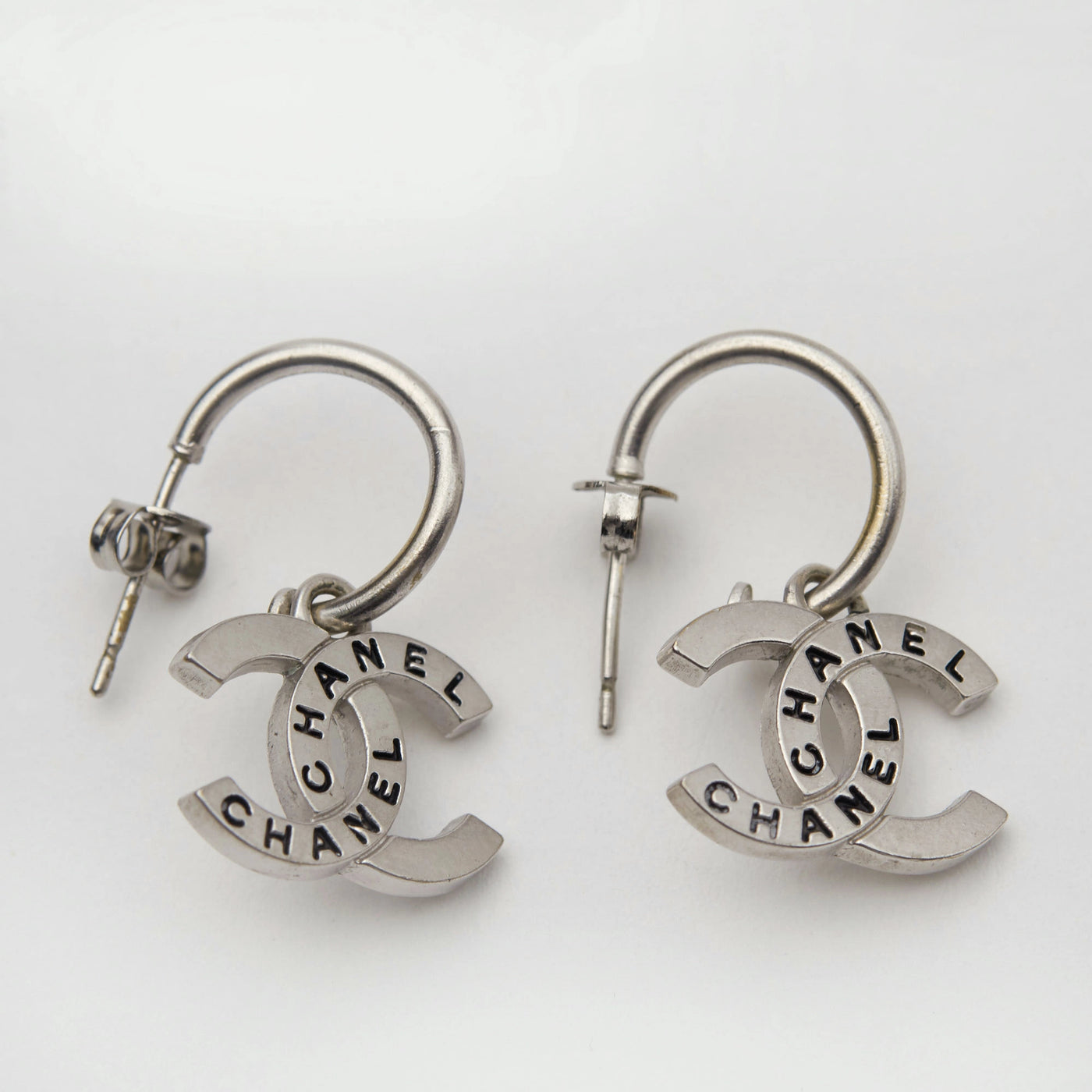 シャネル ピアス シルバー 刻印あり フックピアス ココマーク CHANEL