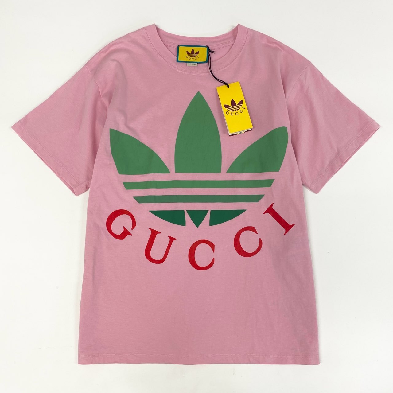 4i12 GUCCI グッチ × adidas アディダス トレフォイル プリントTシャツ