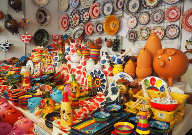 スペイン マドリードから来ました！花の9人集！スペイン陶器 スペイン