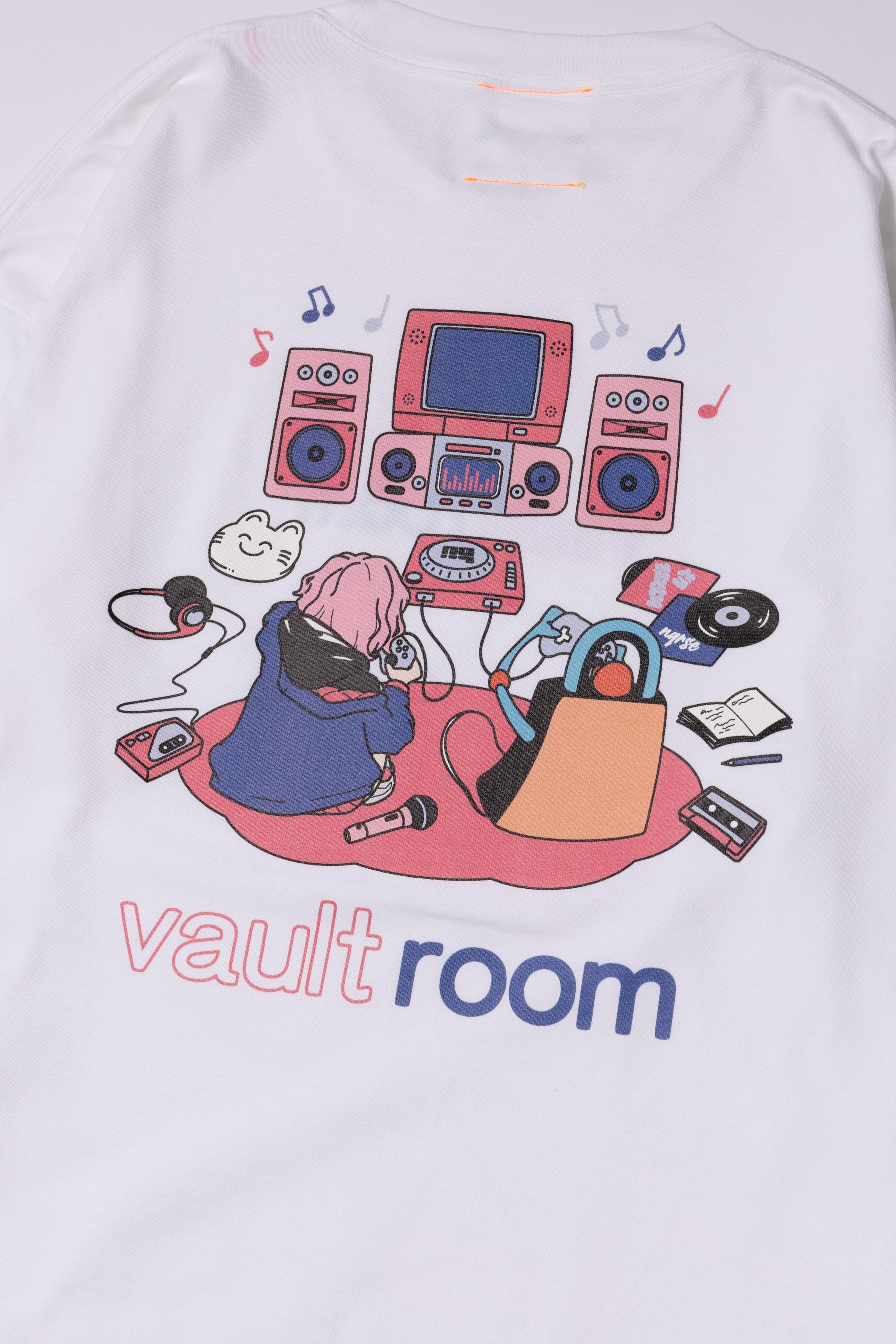 valtroom nqrse L/S TEE WHITE ロングスリーブ 白 L vaultroom nqrse L