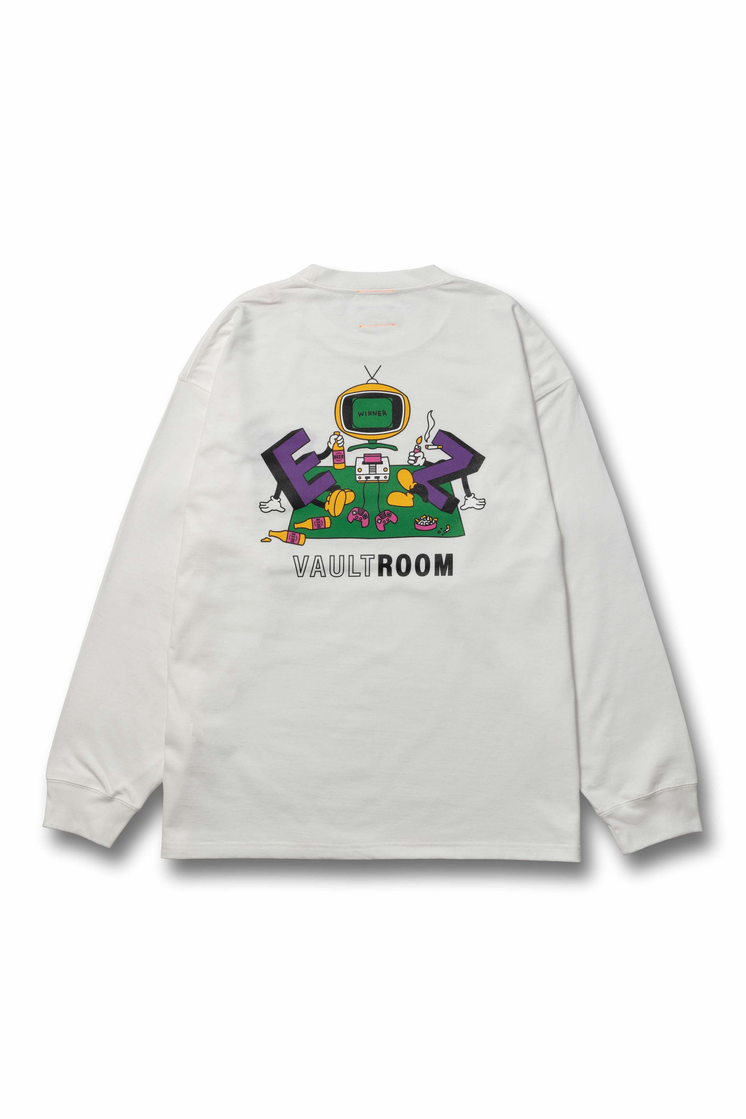 nqrse vaultroom L/S TEE / WHITE Mサイズ なるせ nqrse vaultroom L/S