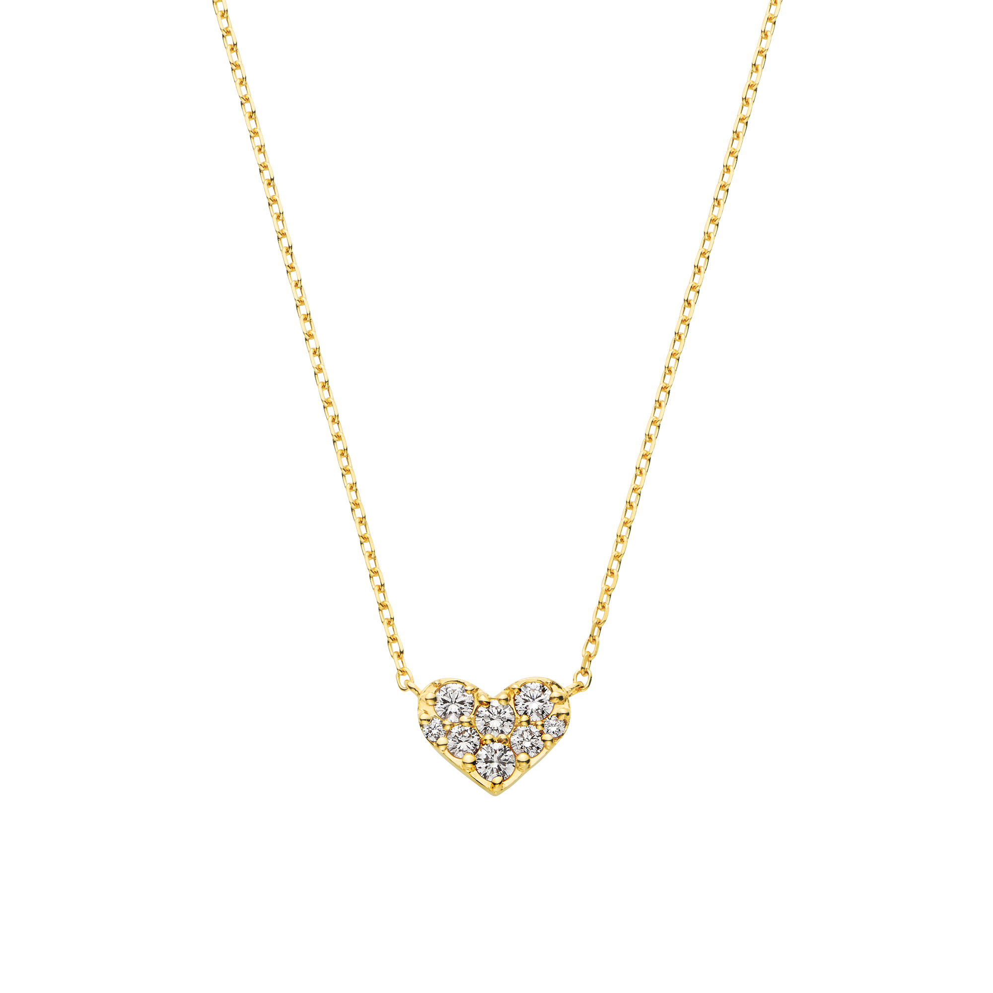 AGVN647543DI ダイヤモンド ハート ネックレス｜ネックレス｜ヴァン