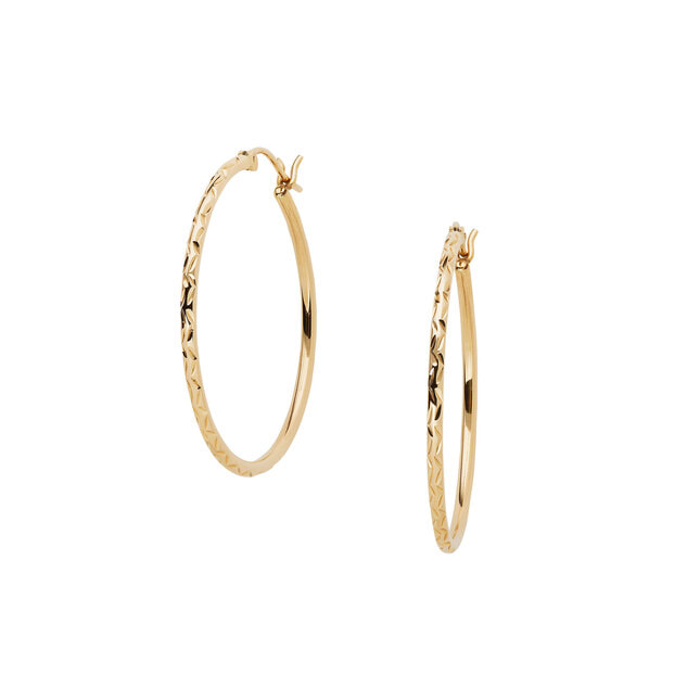 AJVA2107__YG ゴールド フープピアス｜ピアス｜ヴァンドーム青山