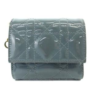 LADY DIOR ロータスウォレット カナージュ 三つ折り財布 ピンク（2024