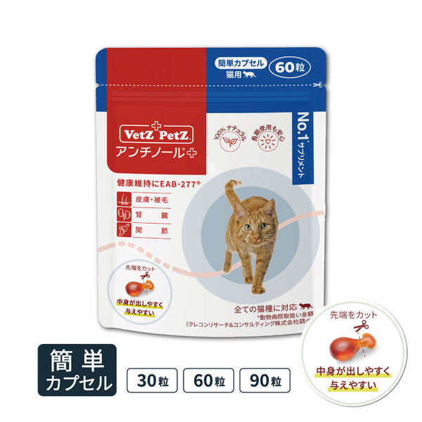 アンチノール Vetz Petz アンチノール+ 60粒入り3箱セット