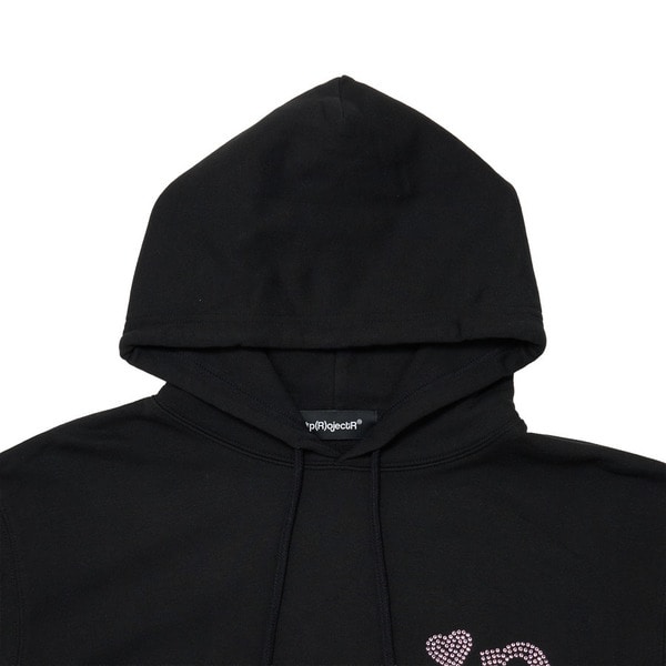 Heart P Logo Rhinestone Hoodie | *p(R)ojectR® | VERTICAL GARAGE