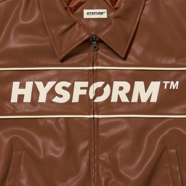 FAUX LEATHER WING JACKET | HYSFORM™ | VERTICAL GARAGE OFFICIAL