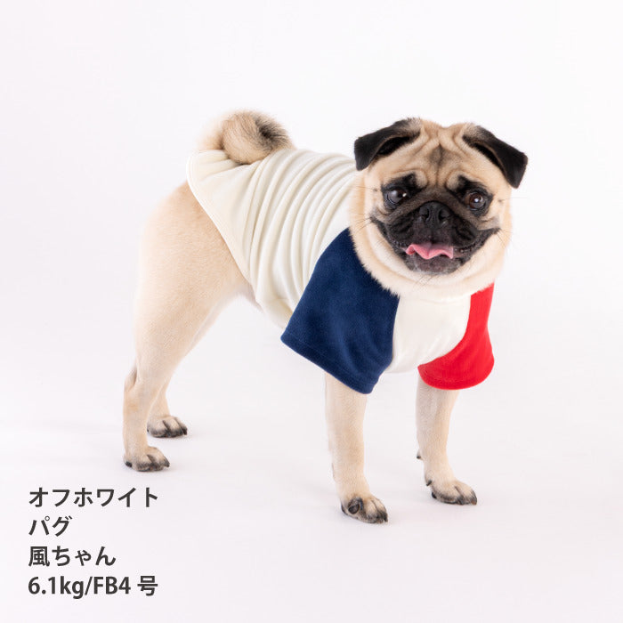 最新秋冬服30%OFF】フレブル・パグ [全29size展開]カラーブロックT