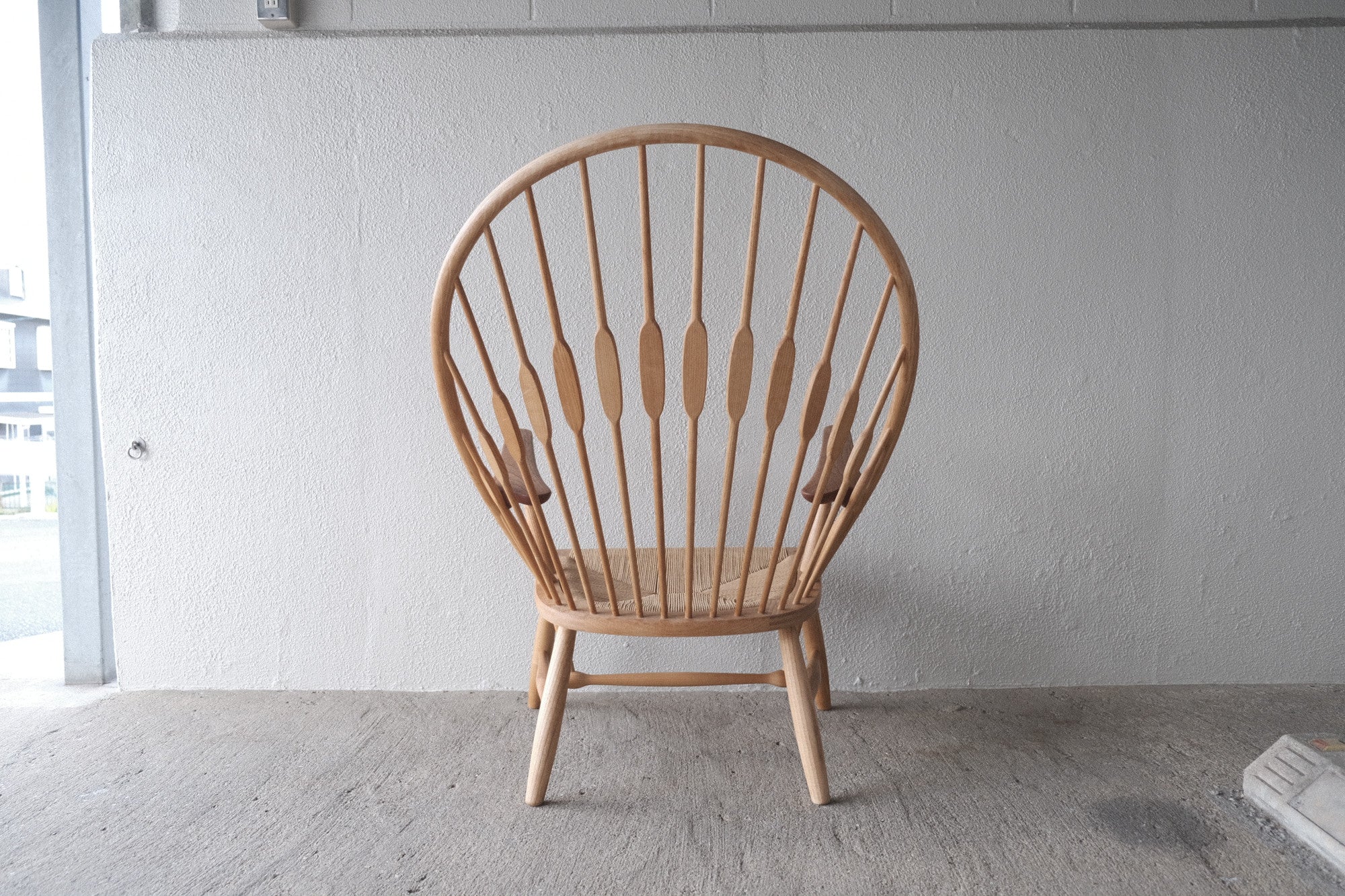 希少 名陽木工 PEACOCK ピーコック ピアノ椅子 背付 高さ調整可 木製 リ