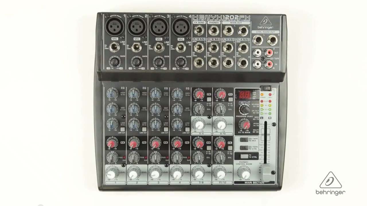 Behringer Xenyx 1202FX Mixer with Effects - Vintage King