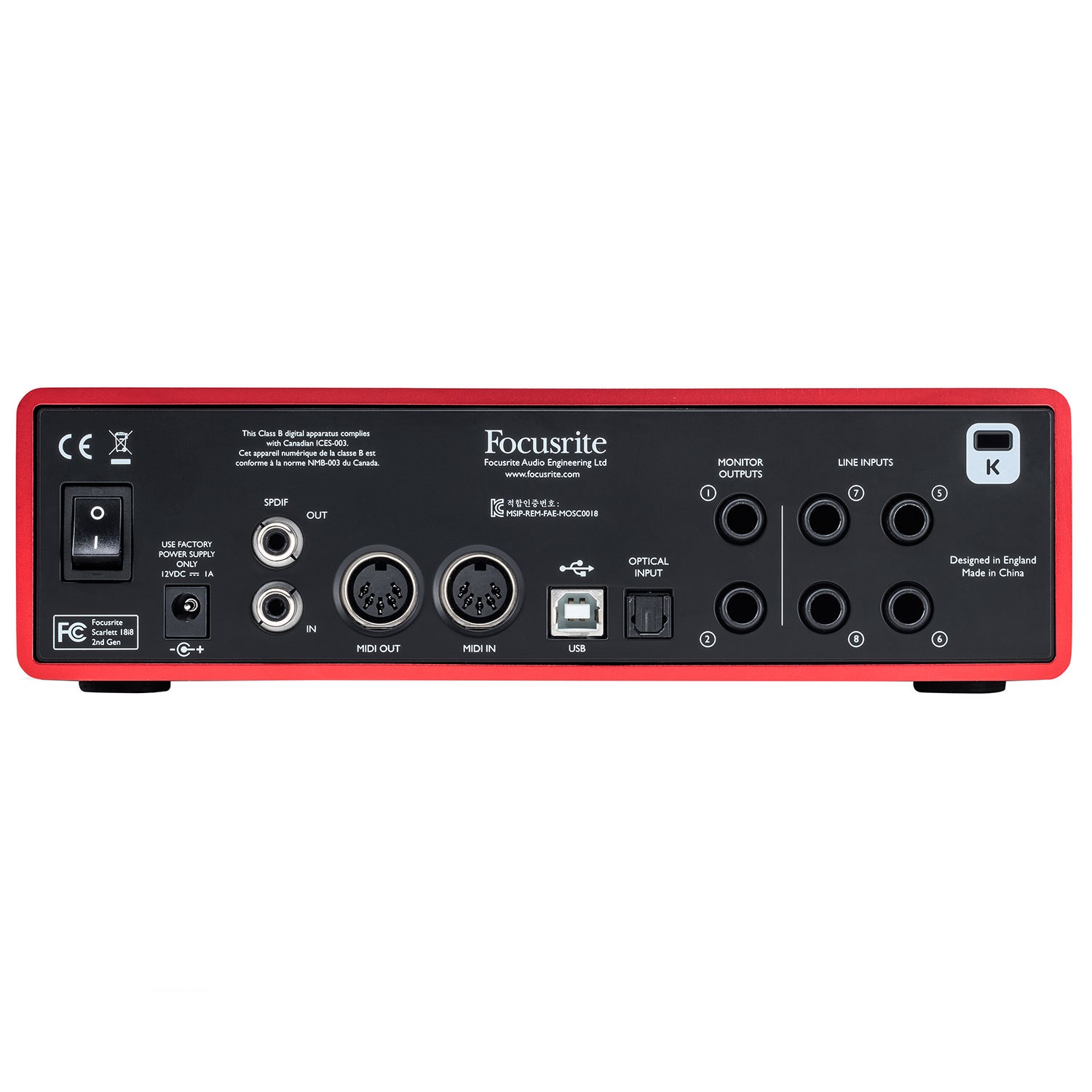 Focusrite Scarlett 18i8 - 2nd Gen - Vintage King