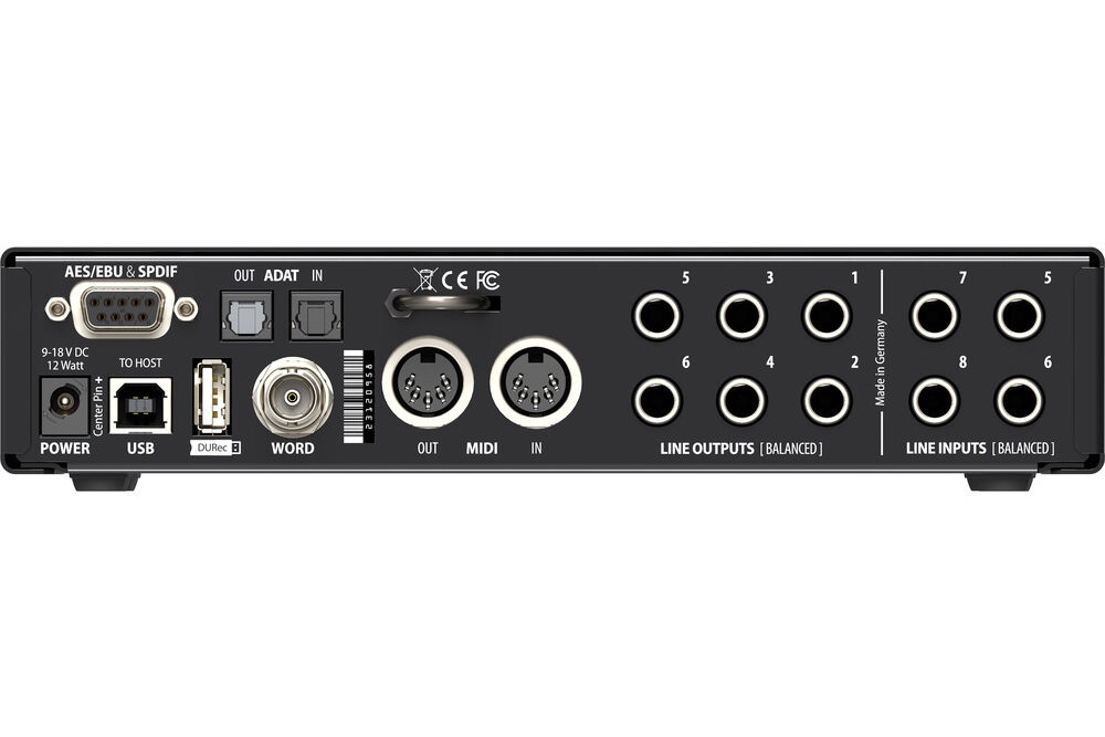 RME Fireface UCX II Interface and Ferrofish Pulse8 AE AD/DA