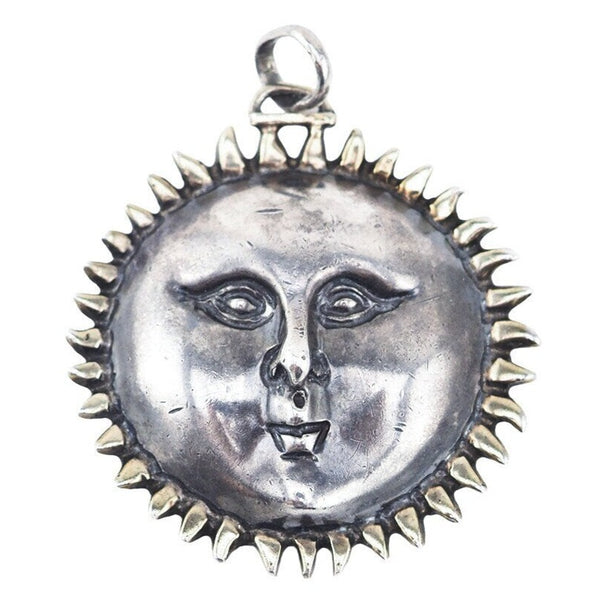 Sergio Bustamante Sterling Silver Sun Pendant – Vintage Jewelry Girl
