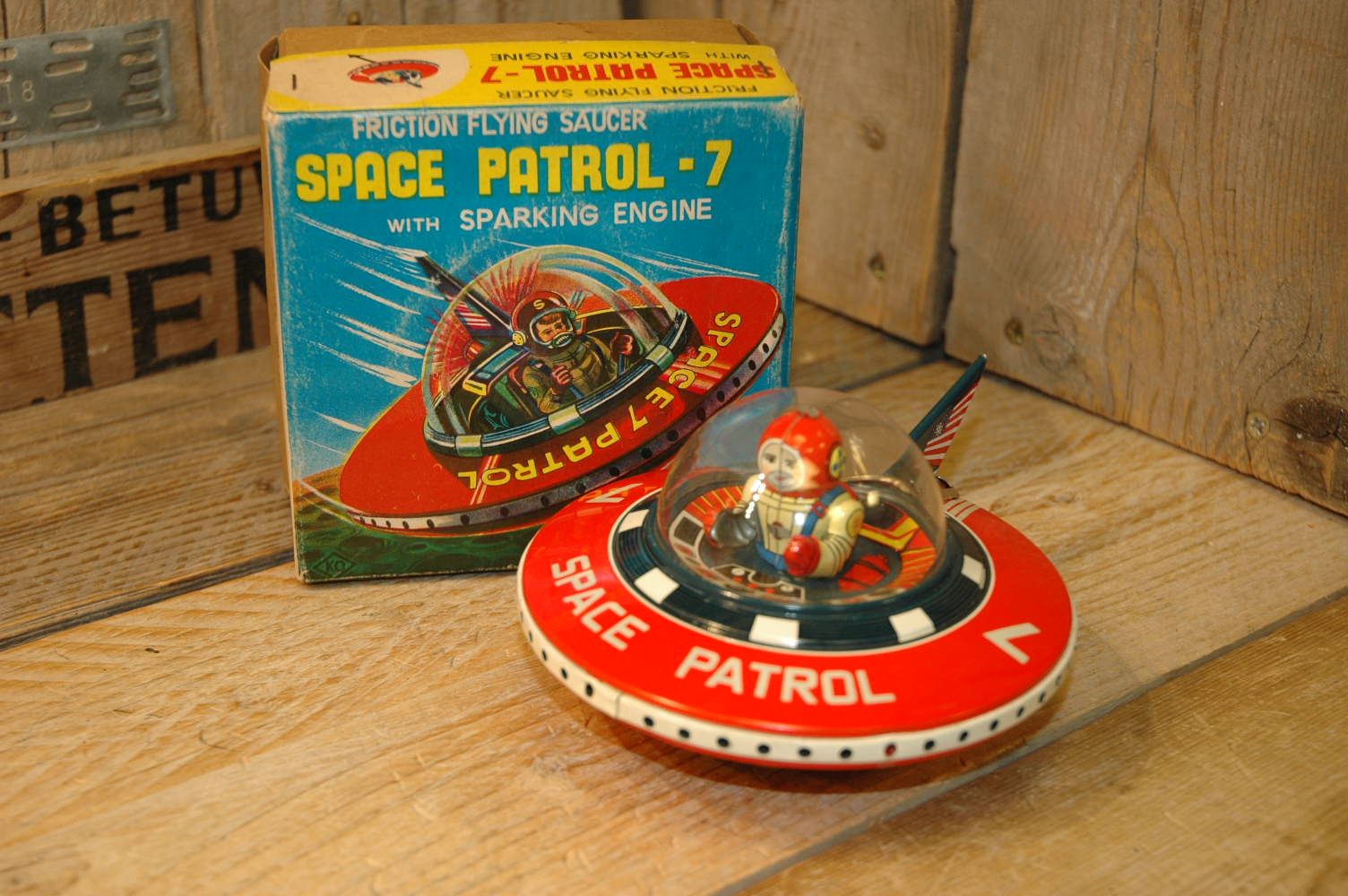 ブリキ おもちゃ スペースパトロール 箱付き 【公式通販】