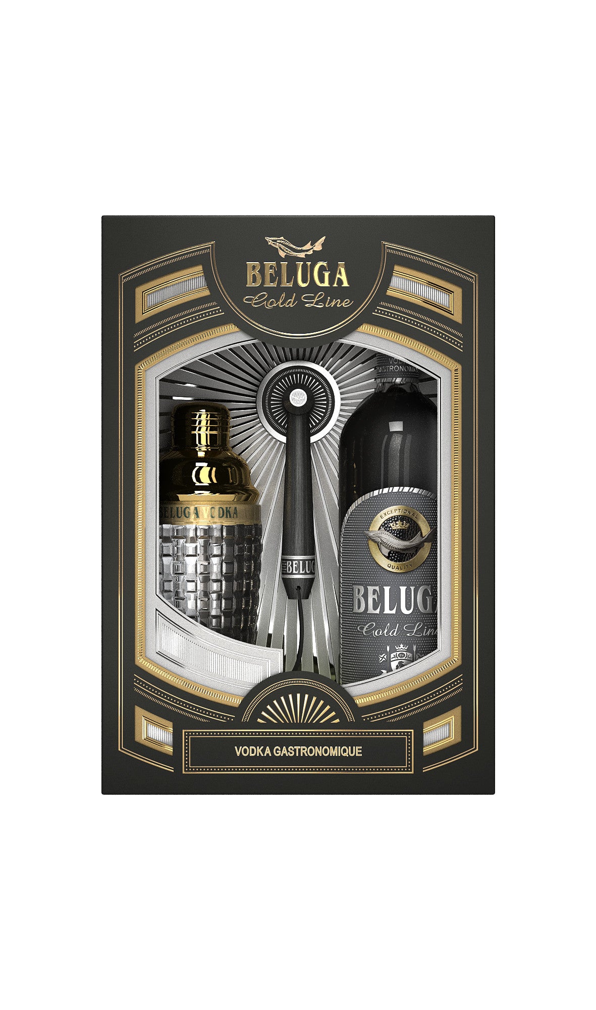 Beluga Gold Line Vodka 700 ML with shaker Gift Set – Vintage Wine