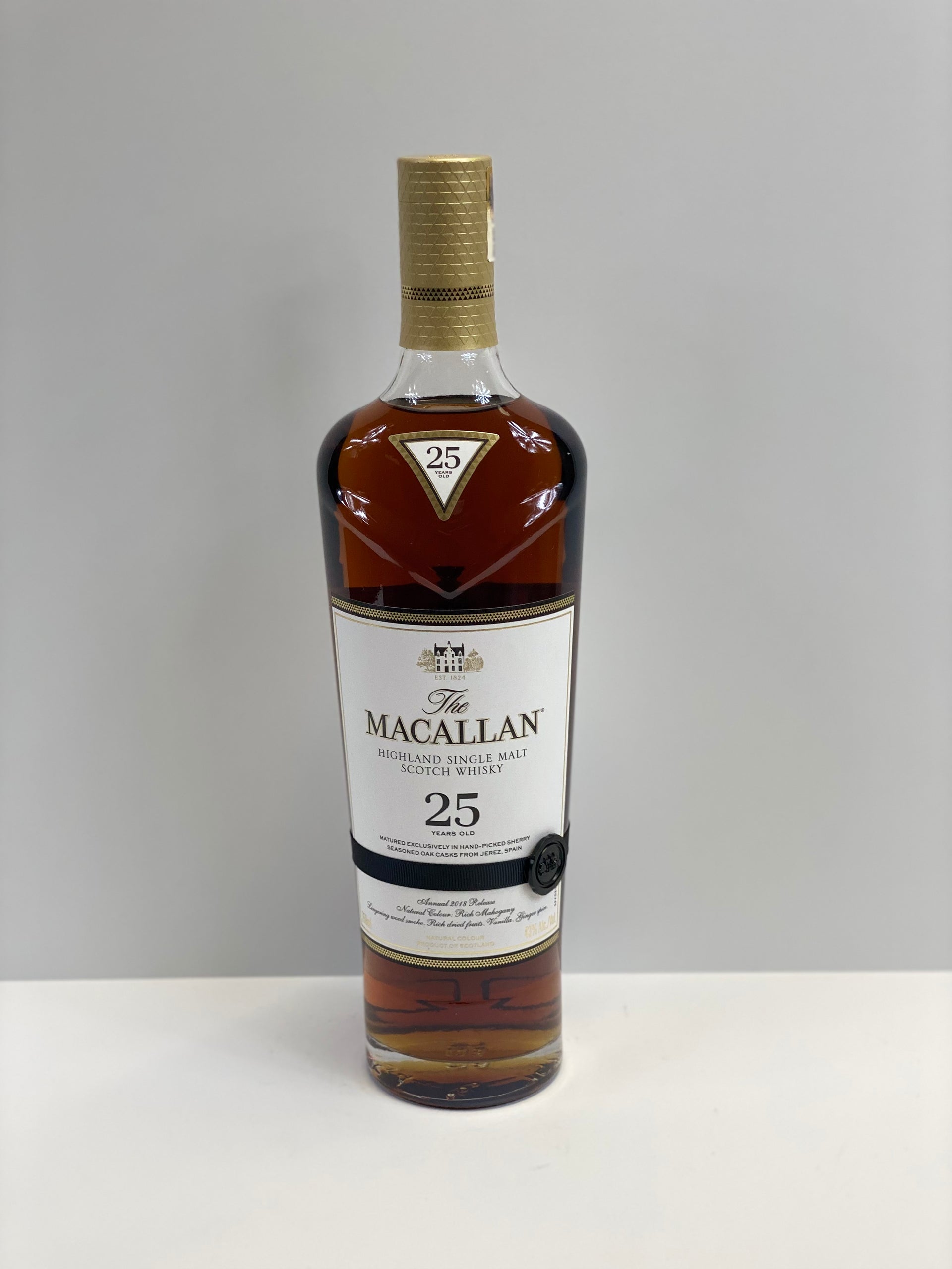 Macallan 25年 シングルモルトウイスキー 空瓶 1本 マッカラン25年