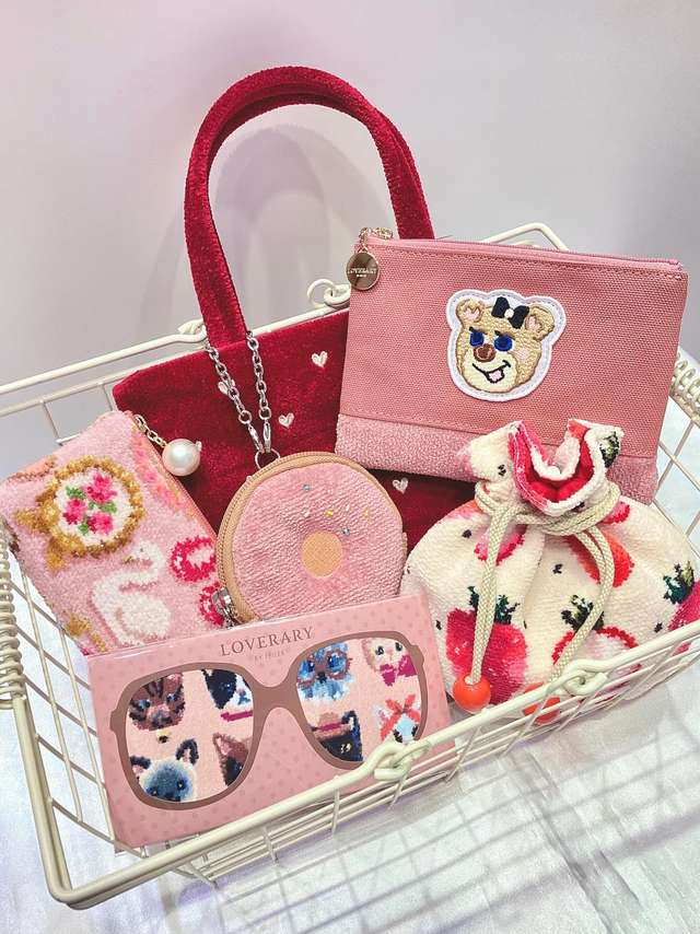 ハイジペイズリー 手付き巾着 HPY-257017(ピンク): FEILER｜フェイラー