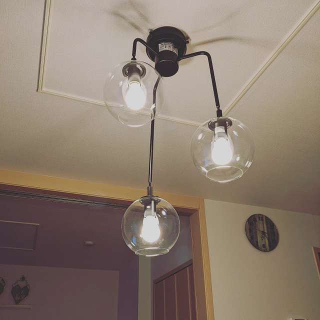 NITORI ペンダントライト VERRE 3T グレー ペンダントライト VERRE 3T