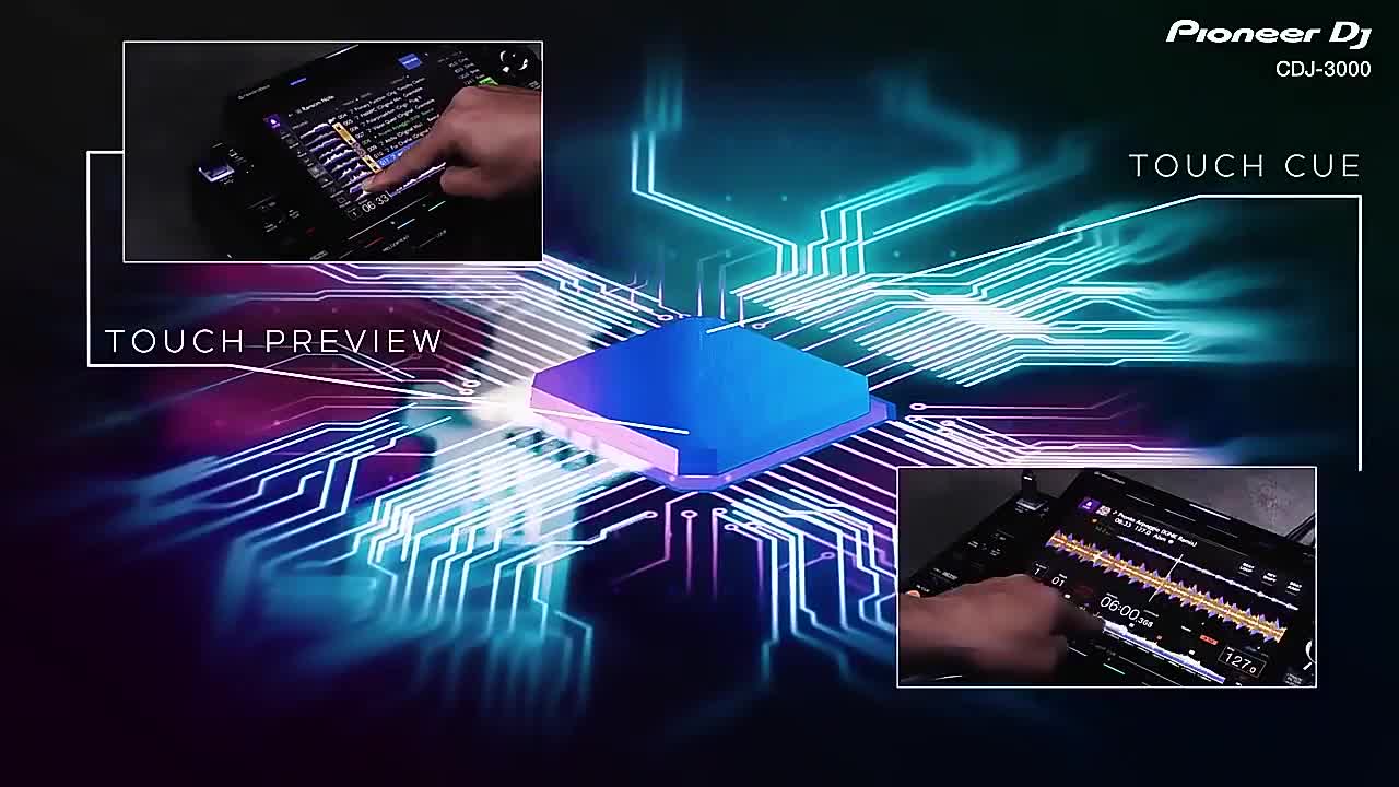 Japanese Pioneer CDJ3000 Disc Player DJM750MK2 Mixer Professional